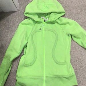 Neon green lululemon sweater! Great condition!